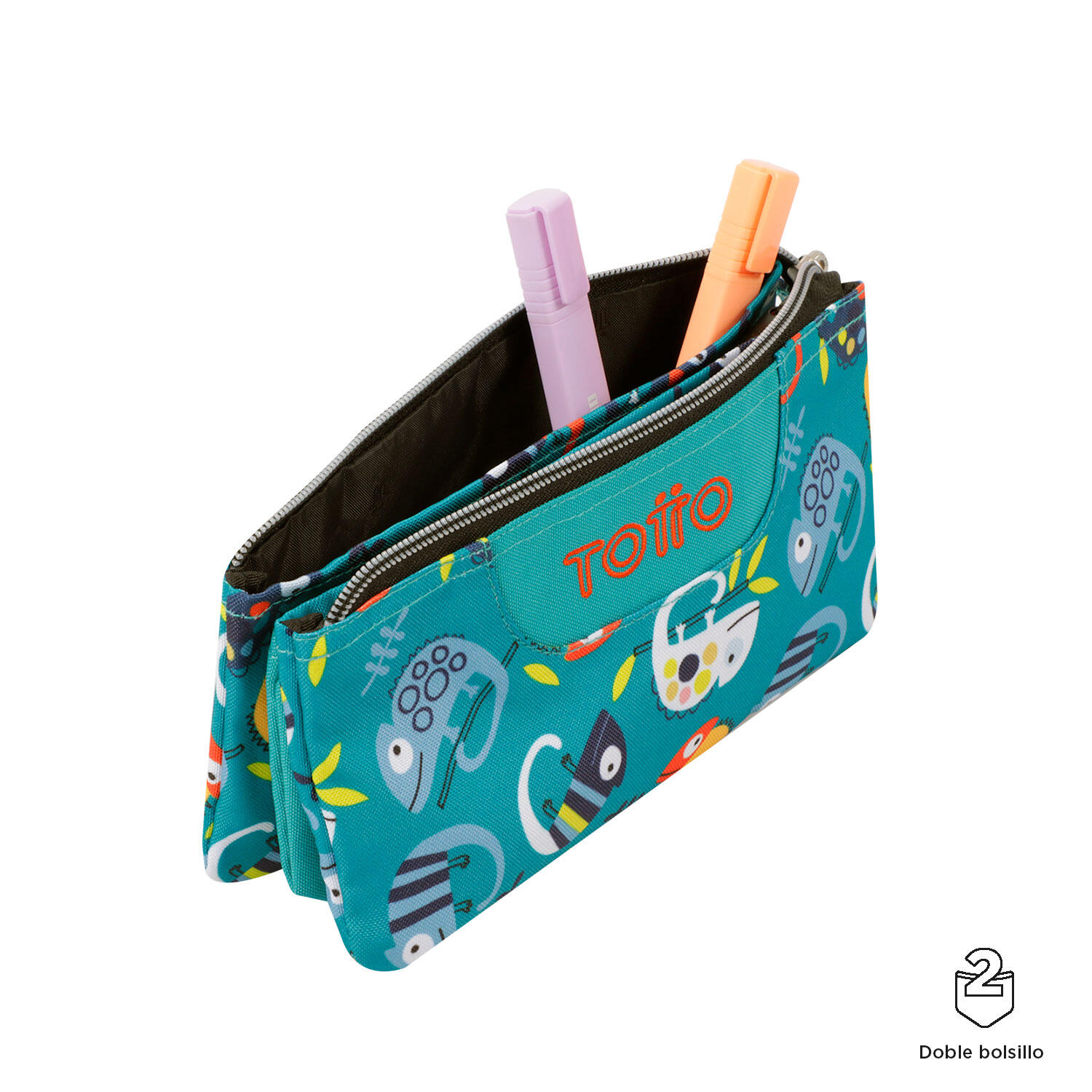 Totto Estuche escolar Tablero Egreth Poliéster reciclado 22 x 11 x 3.5 cm 3/5