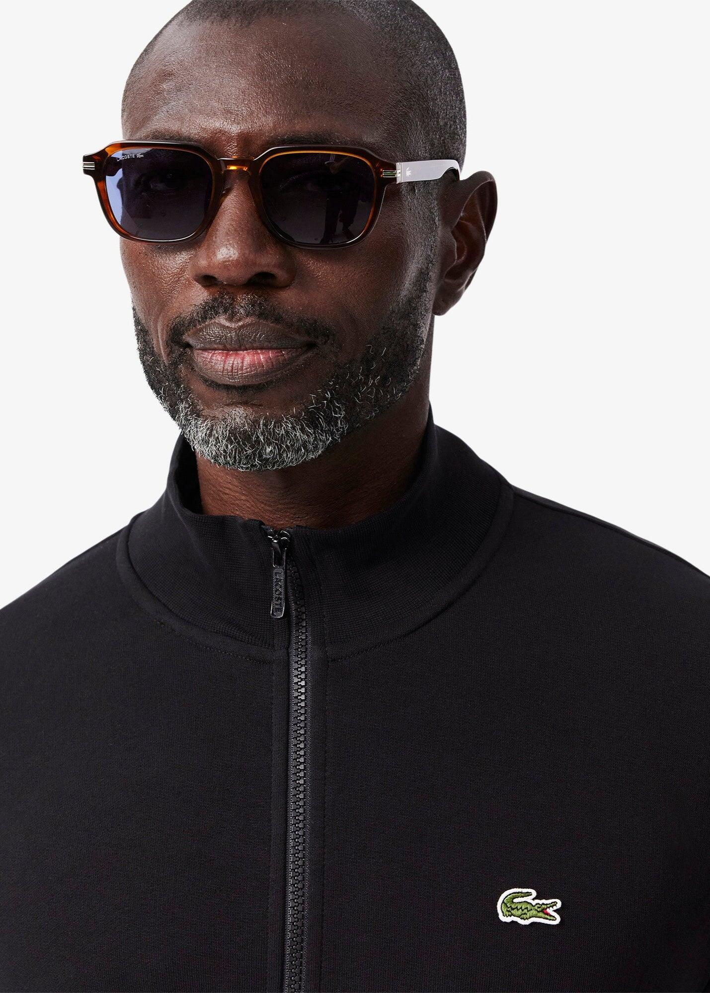 Lacoste zwarte zip-up trui 2/7