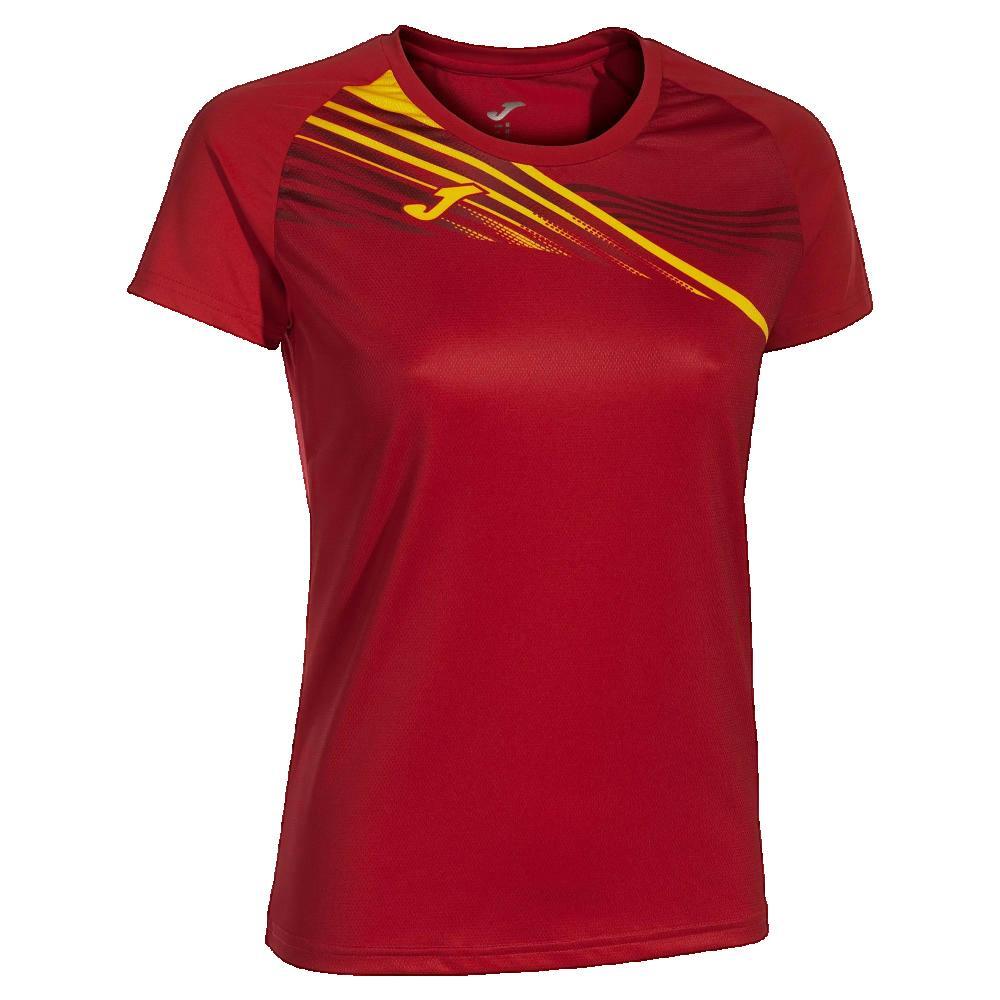 Camiseta Manga Corta Running Mujer Joma Elite X Rojo JOMA Decathlon