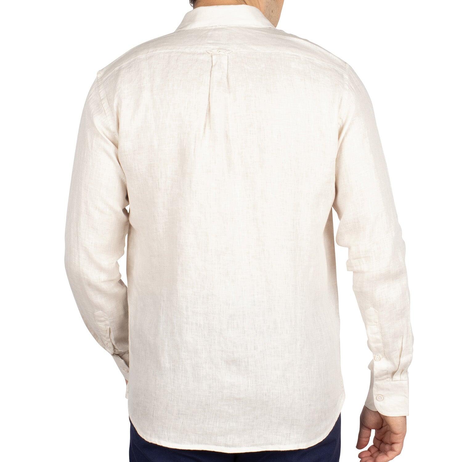 Chemise en lin natural homme 2/6