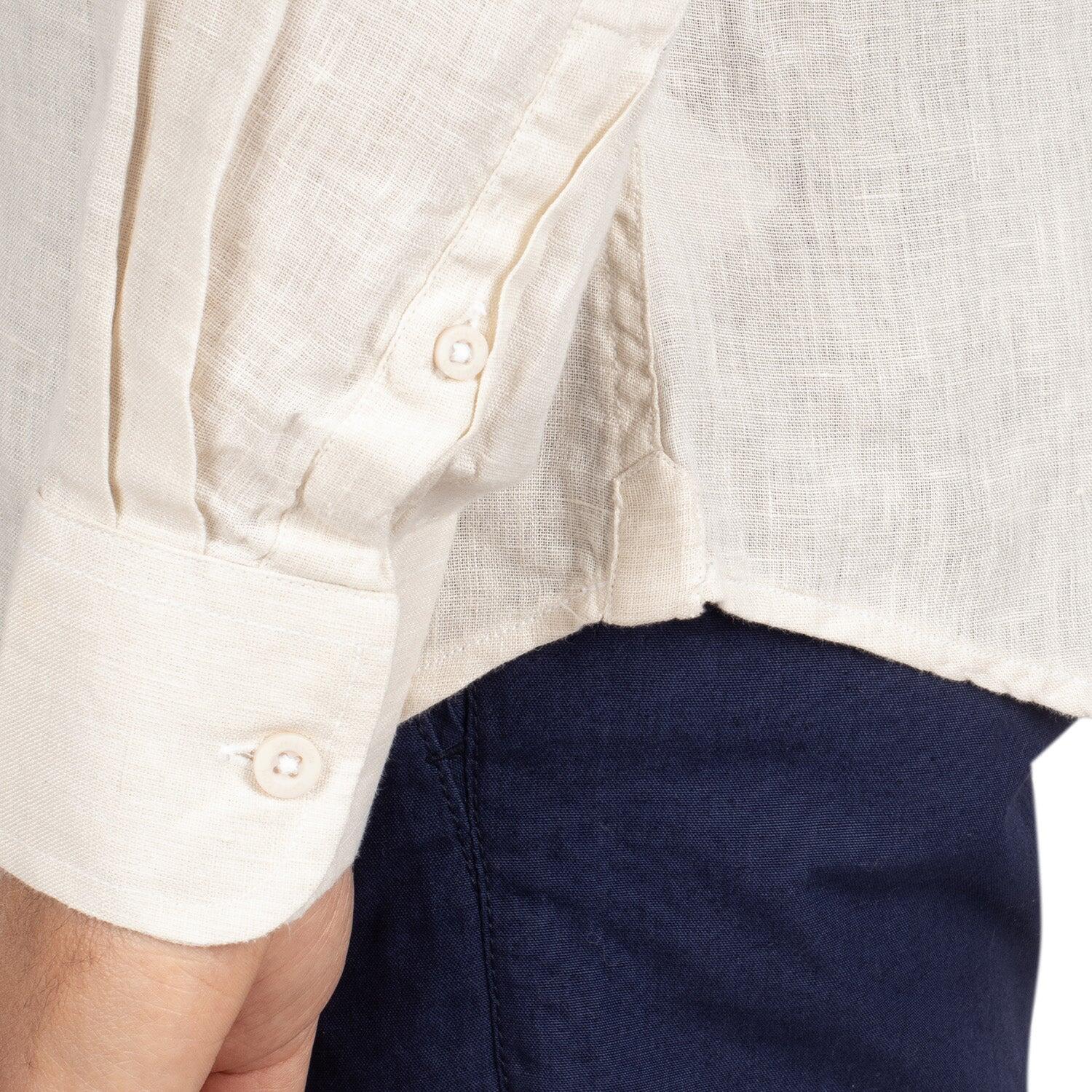 Chemise en lin natural homme 6/6