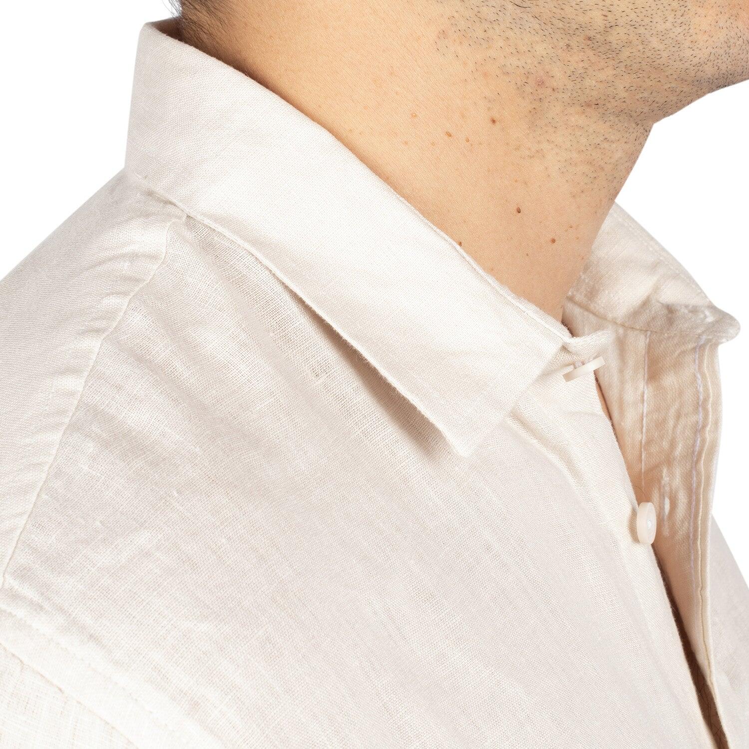 Chemise en lin natural homme 5/6