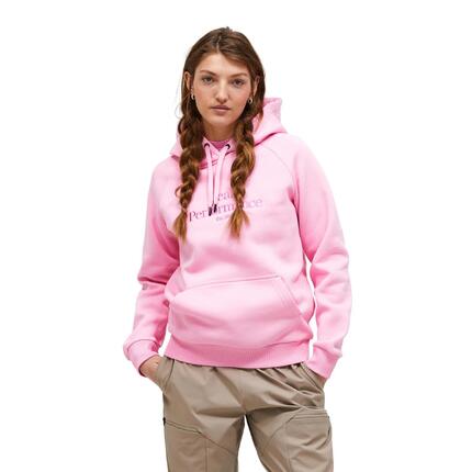 Bluza Peak Performance damska Original Hood różowy - S