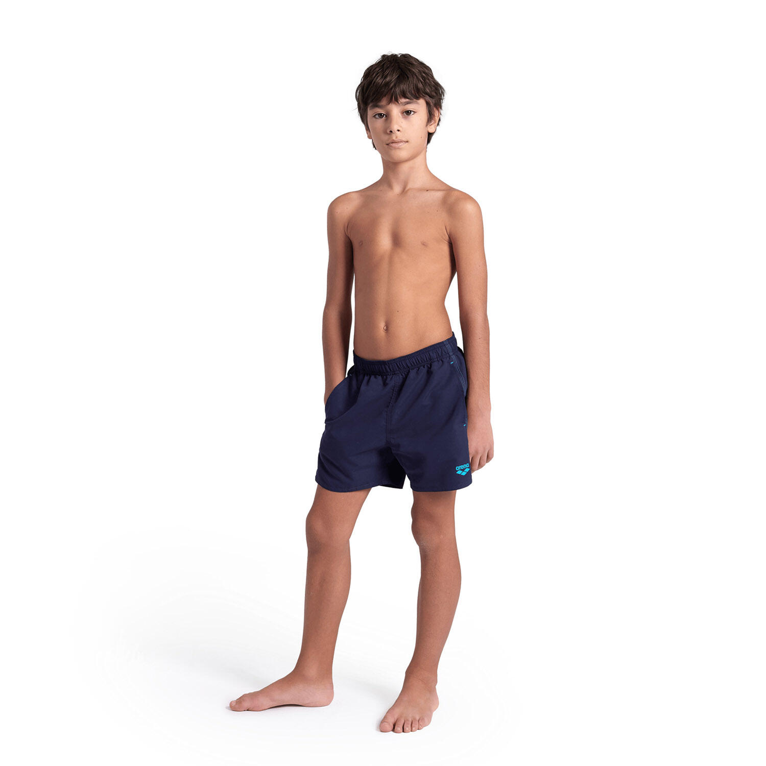 Spodenki kąpielowe chłopięce Arena Beach Boxer Solid R 3/7
