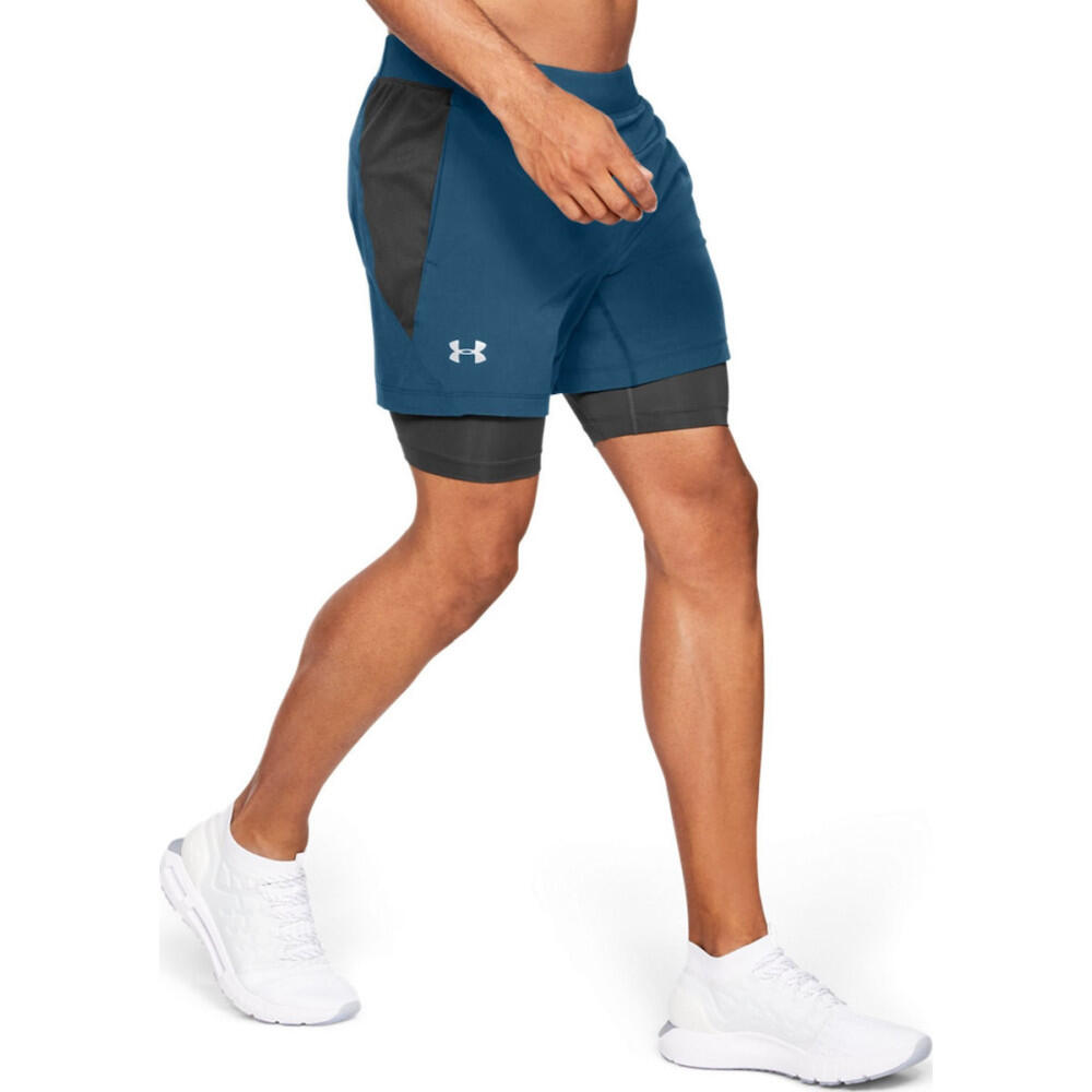 Pantalones cortos 2 en 1 Under Armour Qualifier Speedpocket para hombre 4/4