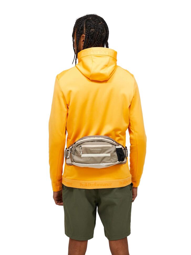 Bluza Peak Performance męska Rider Tech Zip Hood pomarańczowa - XXL