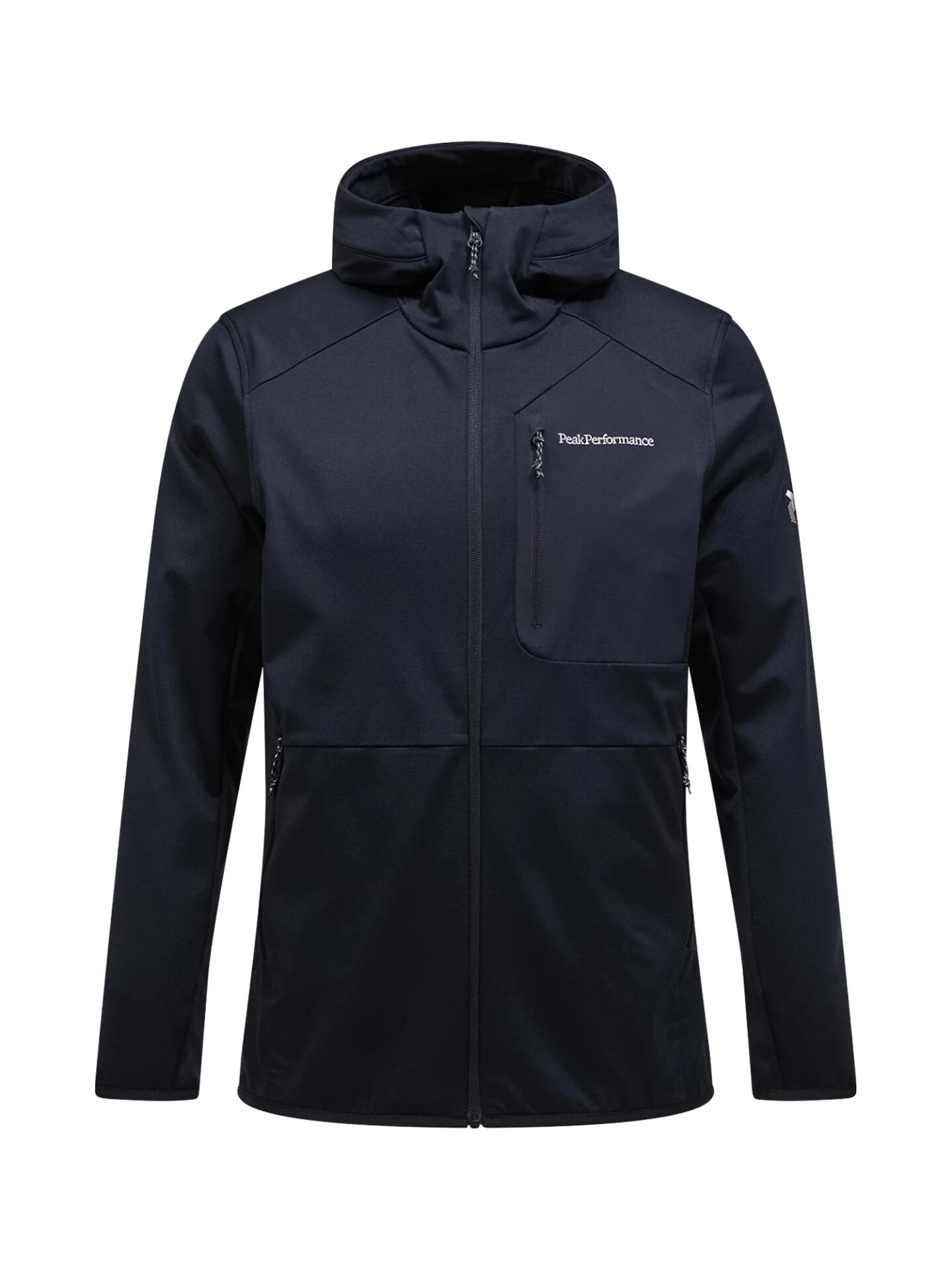 Bluza Peak Performance męska Utility Light Zip Hood czarna - S 3/6