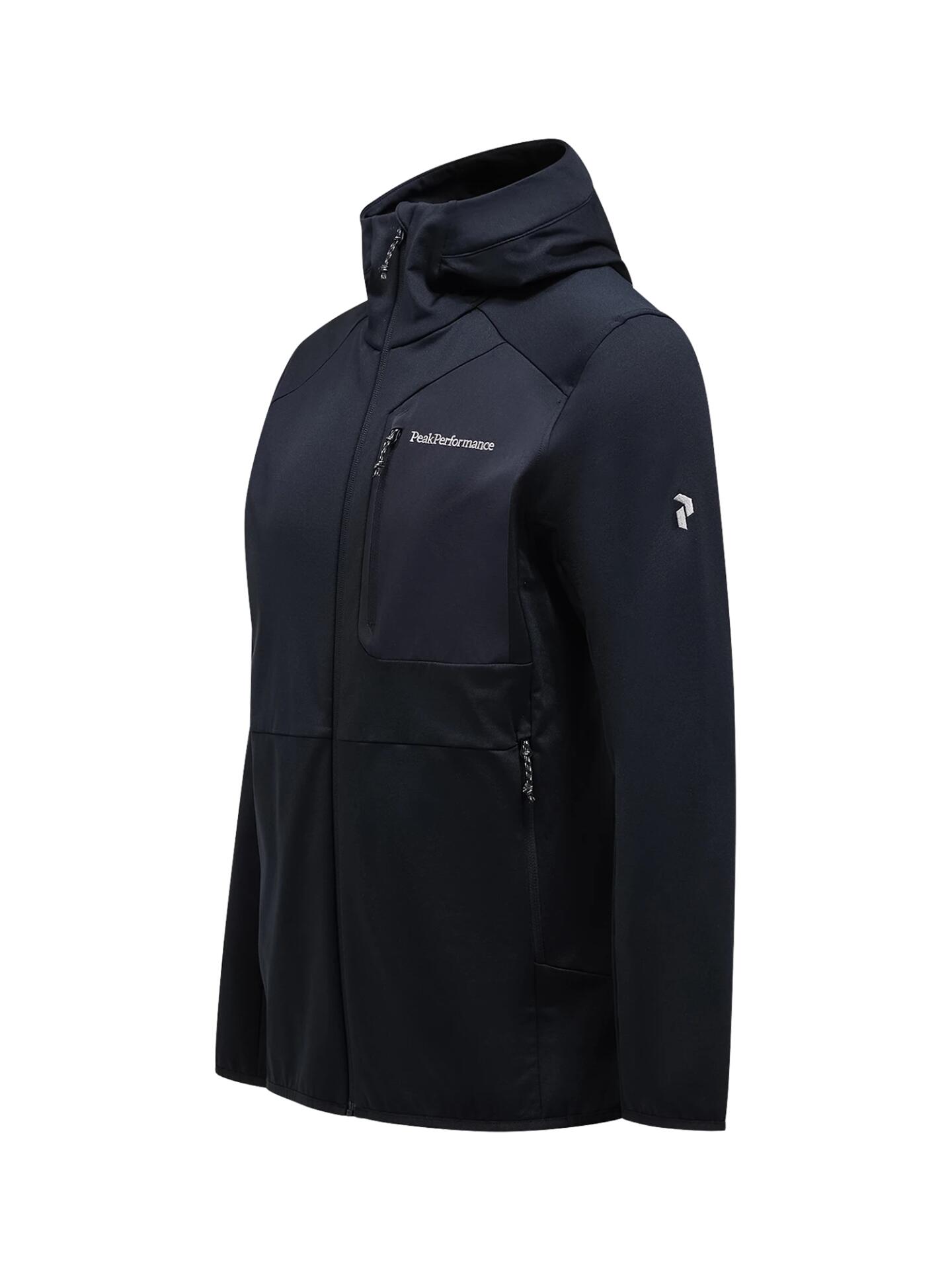 Bluza Peak Performance męska Utility Light Zip Hood czarna - S 5/6