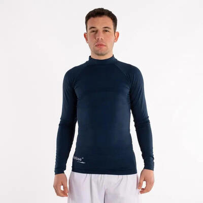 Softee bubble thermoshirt volwassenen m/l, lange mouwen, opstaande kraag
