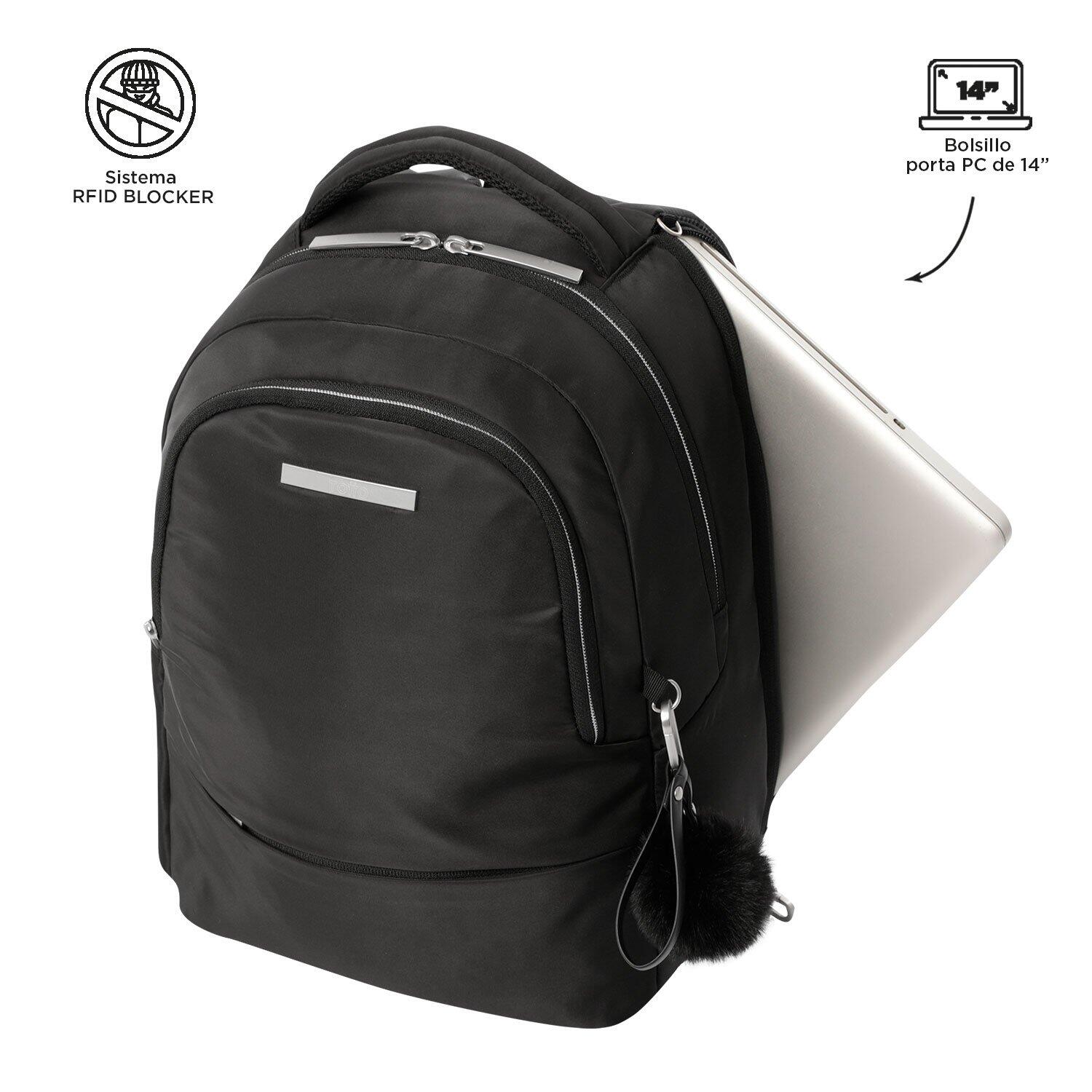 Totto  Mochila Adelaide 2 2.0 - Negro Negro Grande 5/5