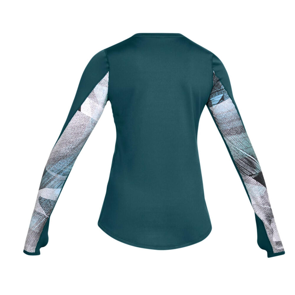 Tee-shirt Under Femme Armour ColdGear Printed Fitted 2/3