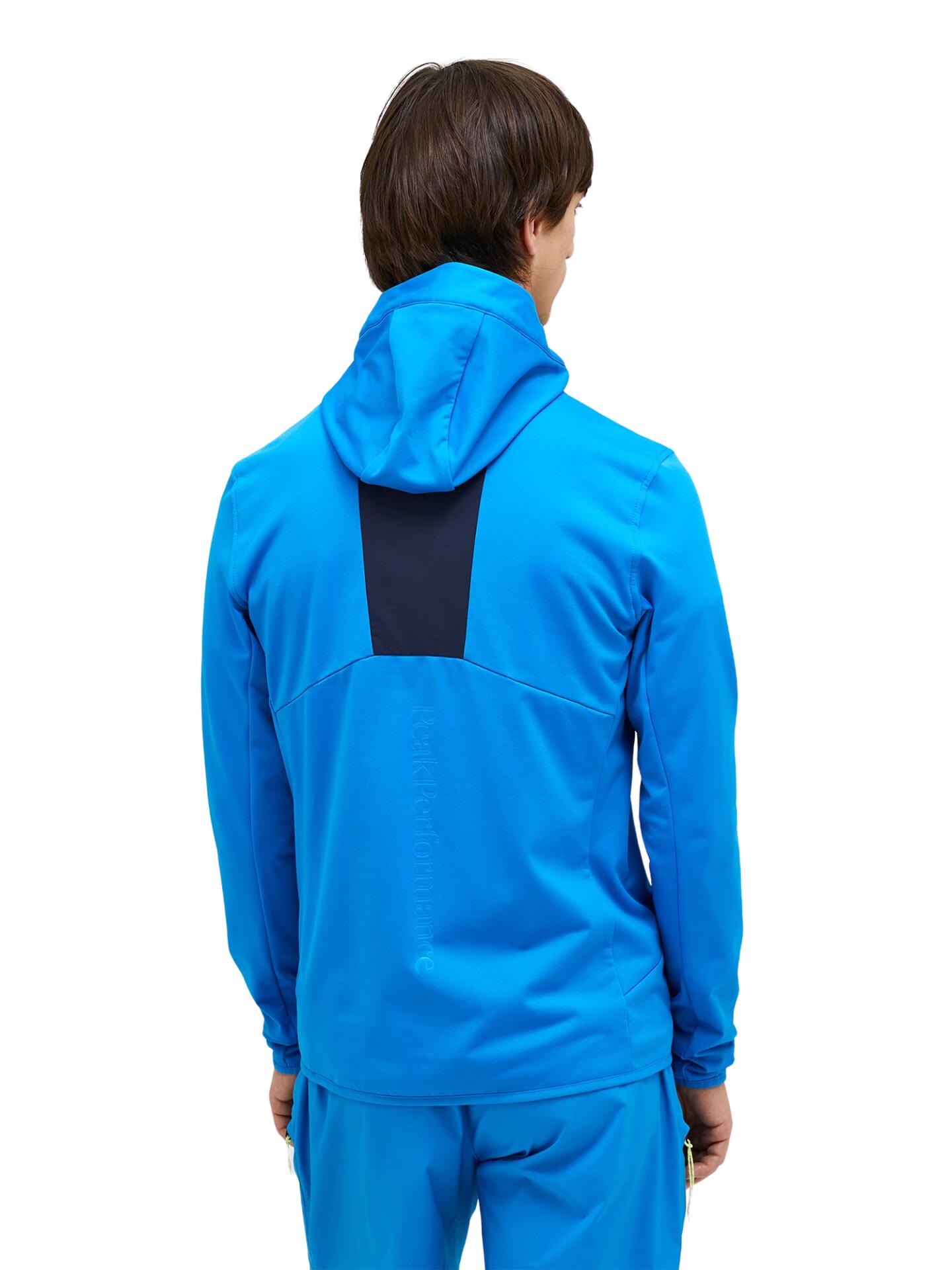 Bluza Peak Performance męska Utility Light Zip Hood niebieska - L 2/6