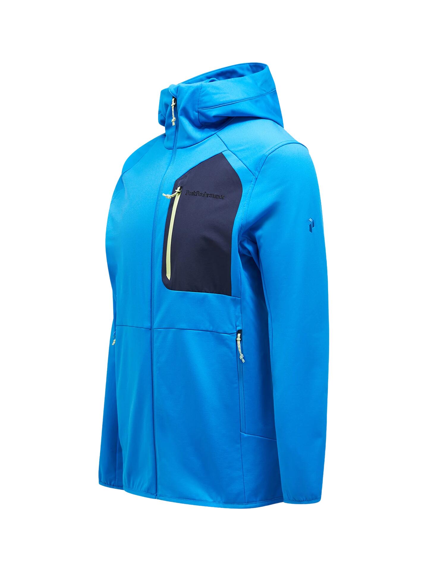 Bluza Peak Performance męska Utility Light Zip Hood niebieska - L 5/6