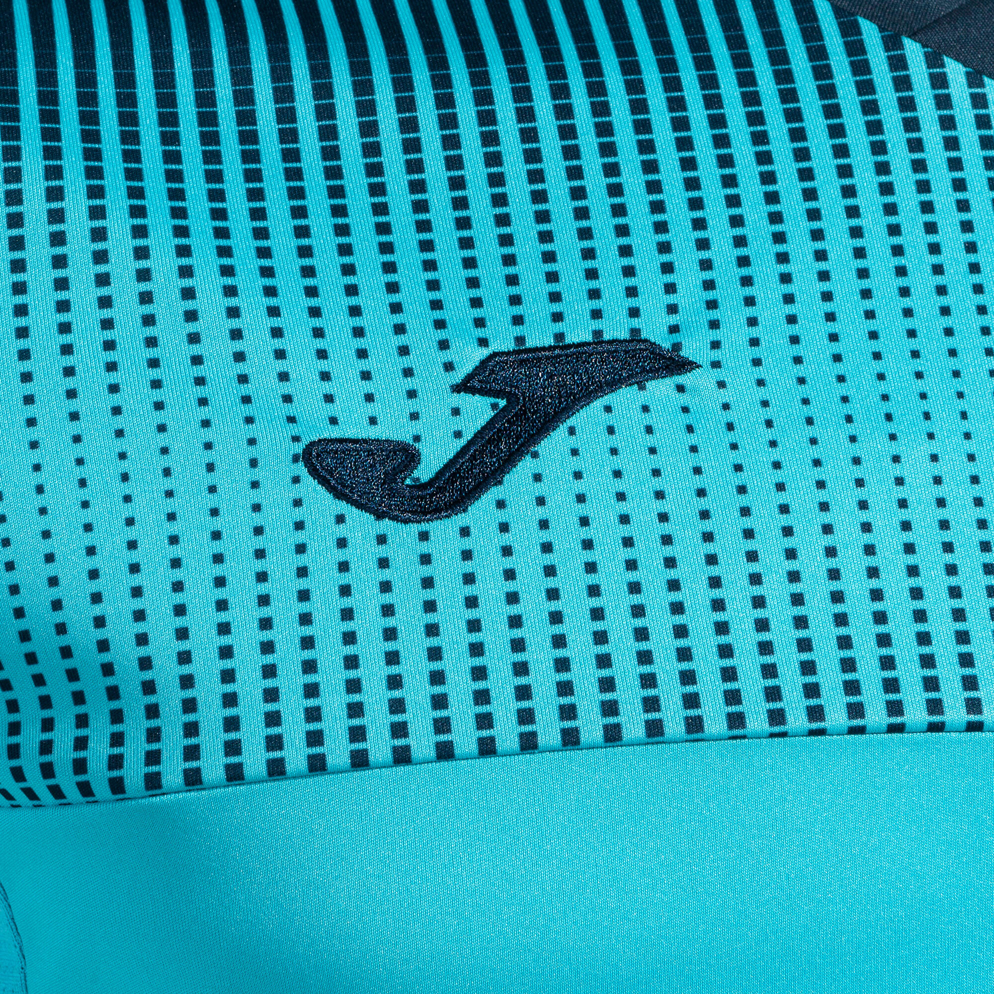 Maillot Manches Courtes Football Homme Joma Eco Supernova Turquoise Fluo 3/4