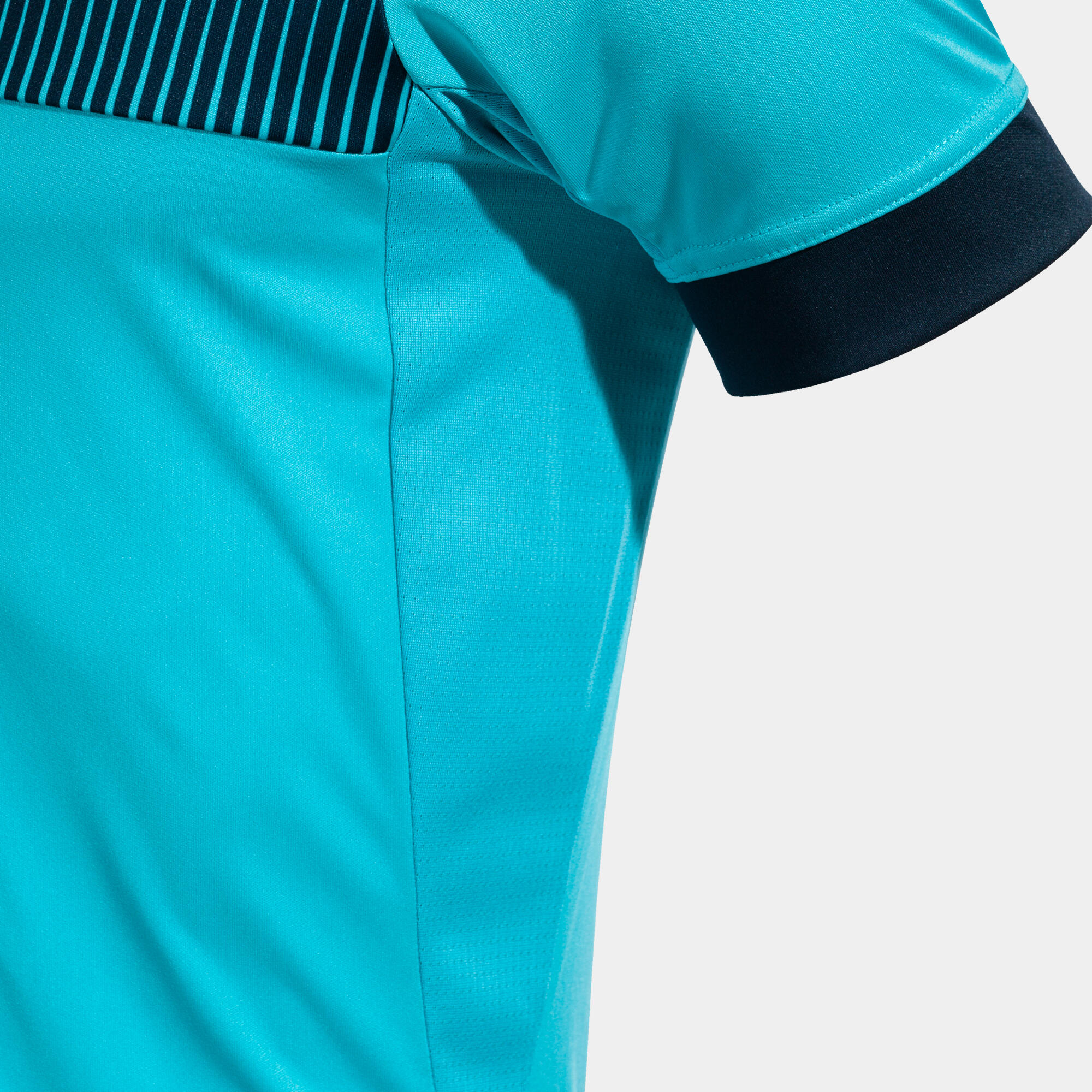 Maillot Manches Courtes Football Homme Joma Eco Supernova Turquoise Fluo 4/4