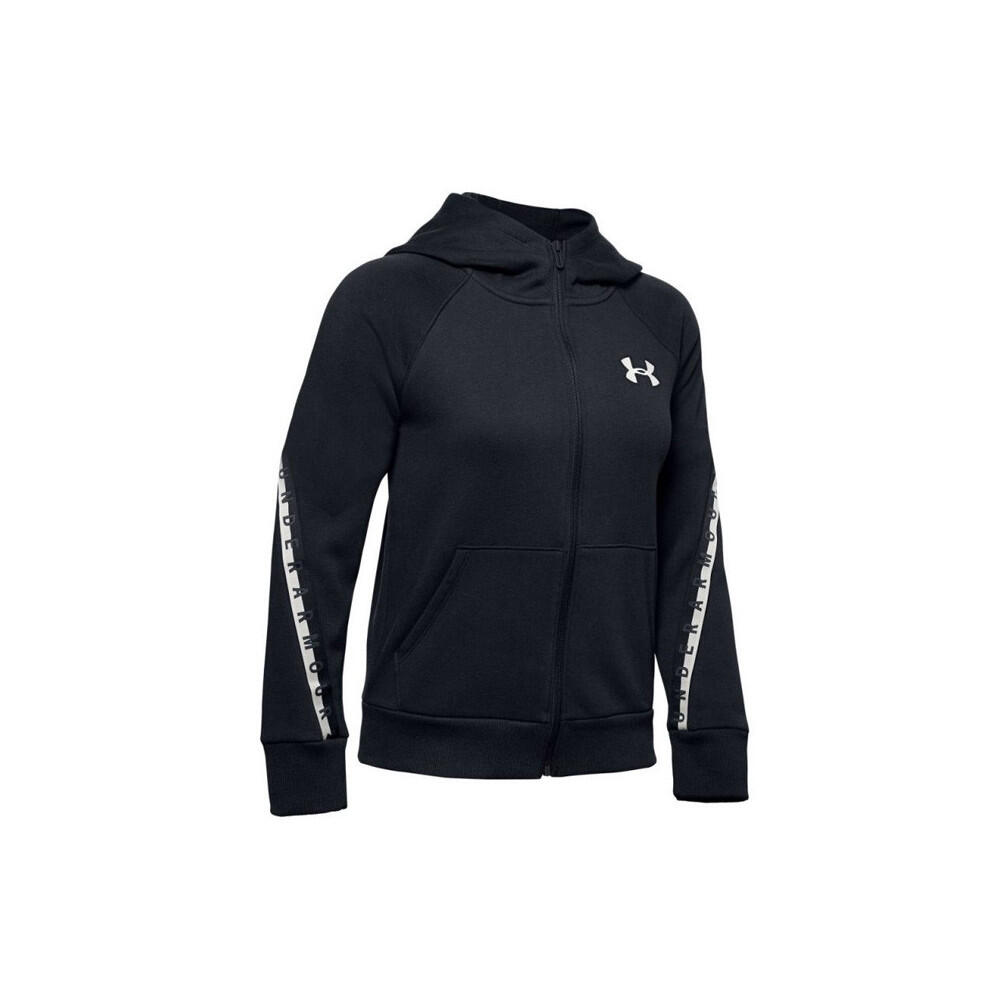 Under Armour - Veste De Survêtement Femme Under Armour Taped Fleece Full Zip - Sweat Zippé - Noir - 44 L - Decathlon