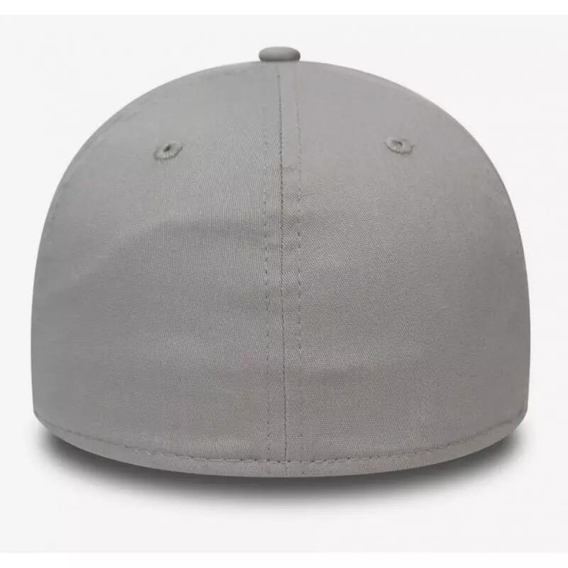 Casquette MLB New York Yankees New Era League Essential 39THIRTY Gris logo blanc 3/4
