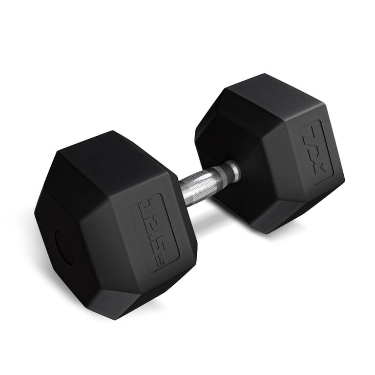 Hantel stalowy gumowany 12.5kg