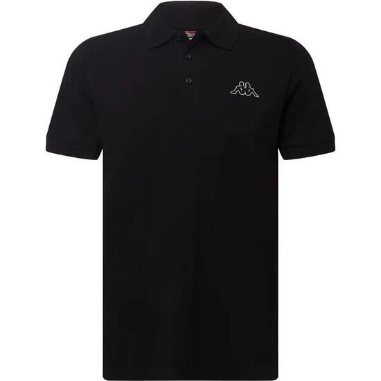 T-Shirt Kappa Polo Shirt, Schwarz, Herren