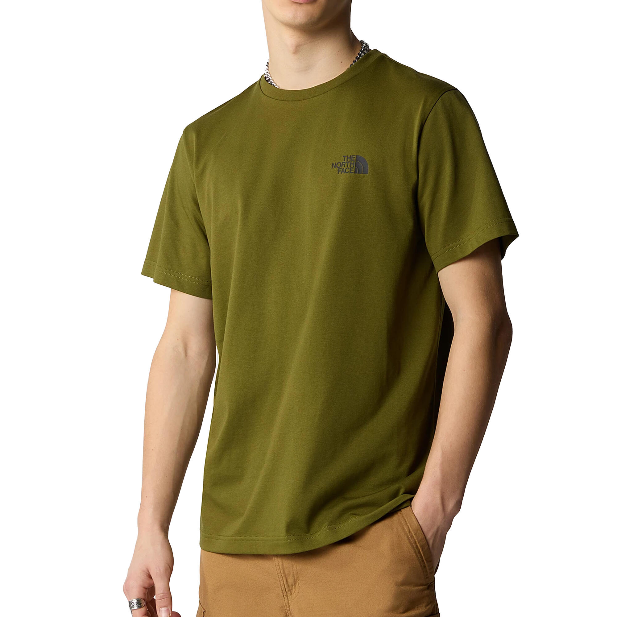 T-shirt Simple Dome Groen - NF0A87NGPIB 1/4