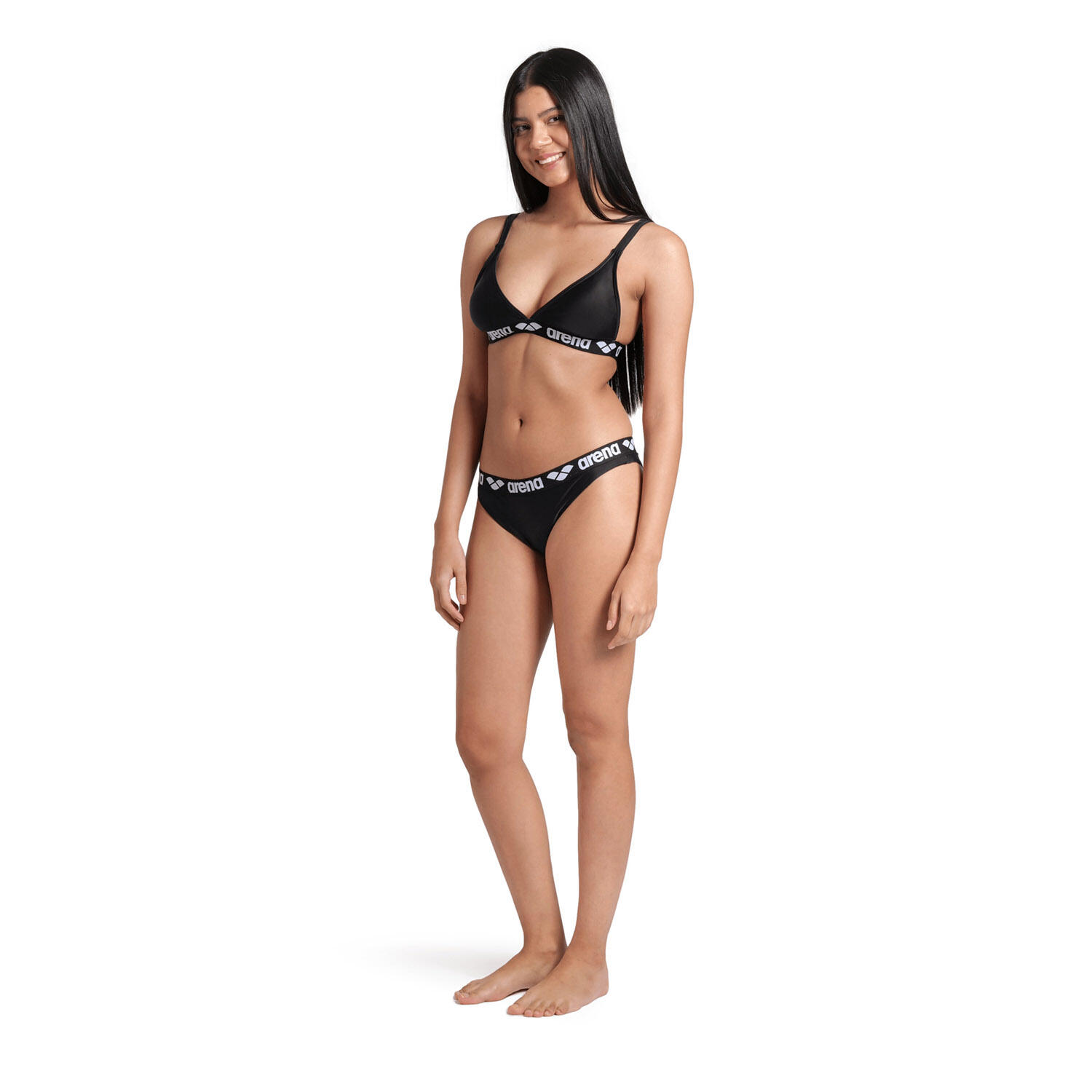 Zweiteilige badeanzüge Damen - Elastic Solid Bikini Triangle 3/5
