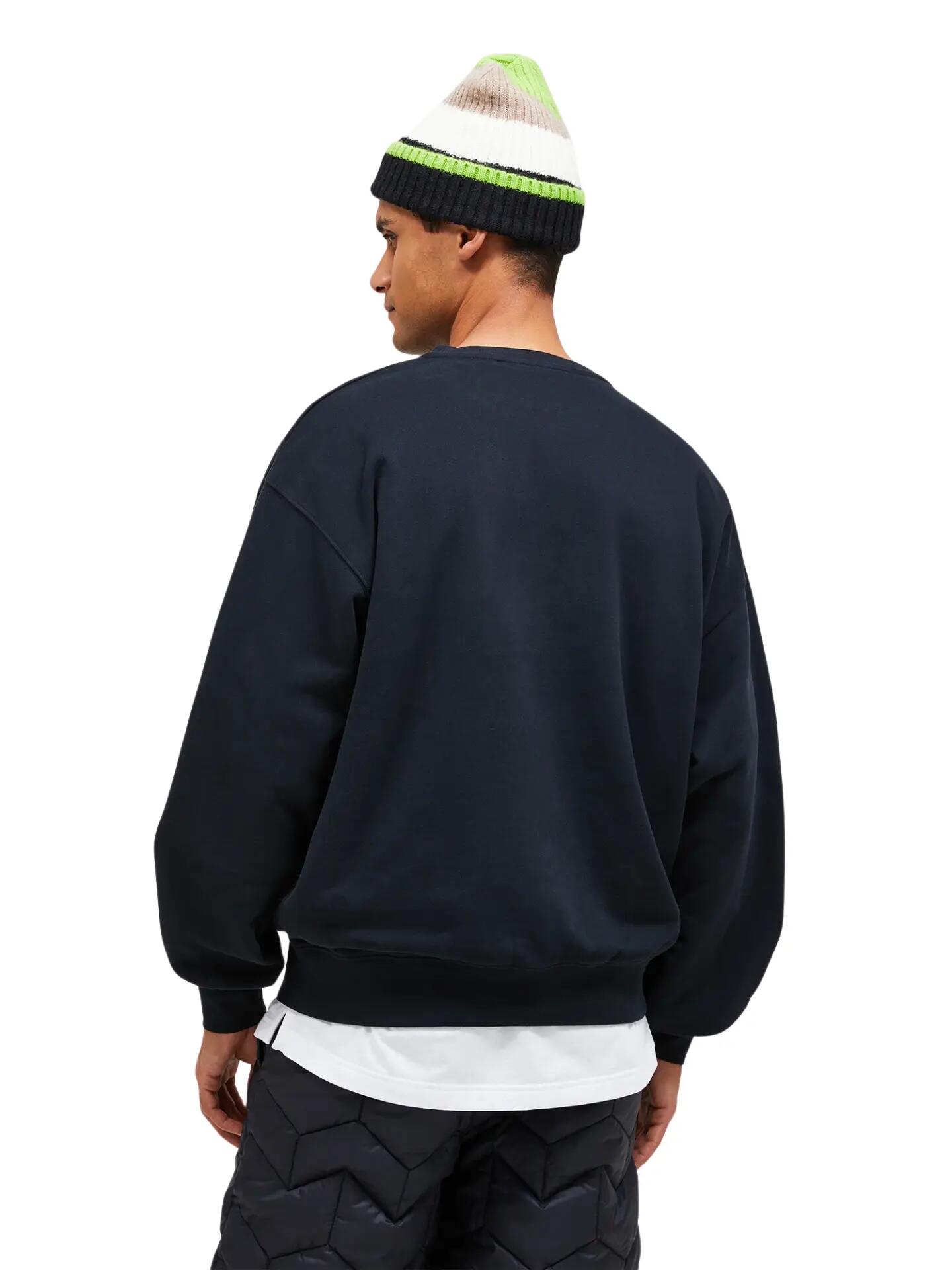 Sweater - Sportswear - Heren - Original Terry - Zacht, ronde hals - Zwart 2/6