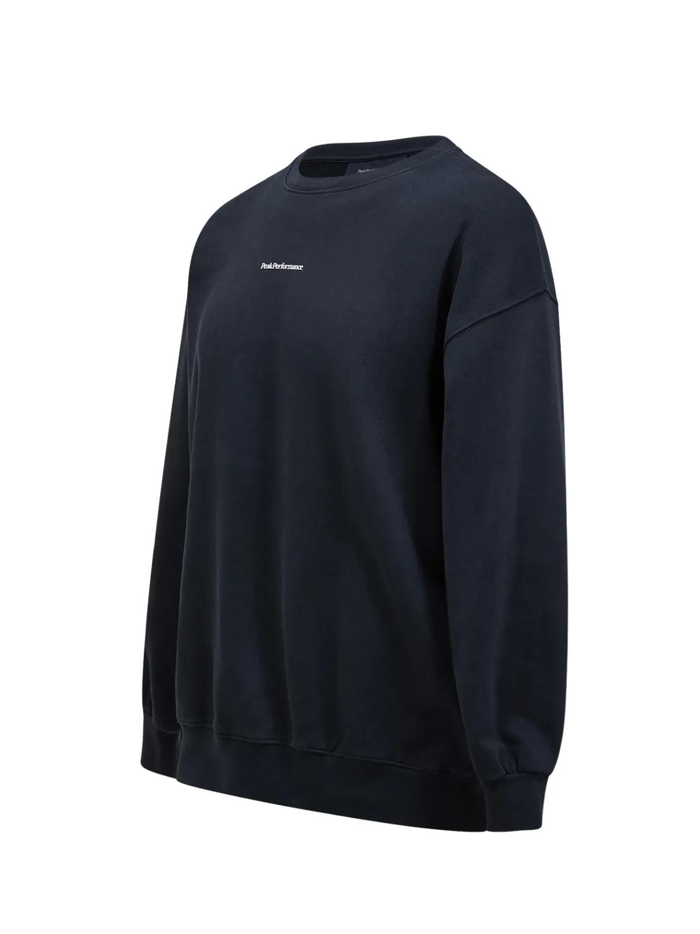 Sweater - Sportswear - Heren - Original Terry - Zacht, ronde hals - Zwart 5/6
