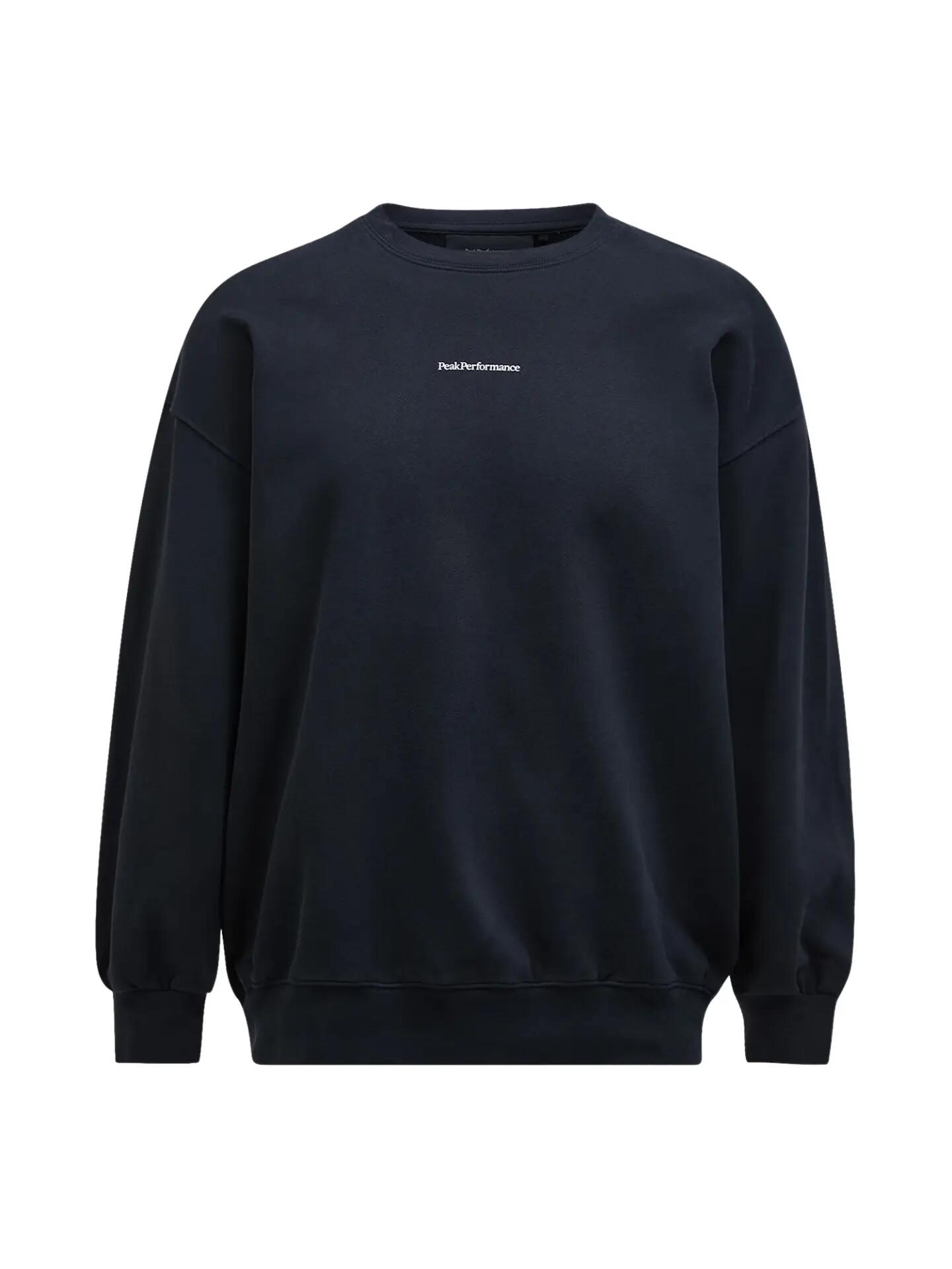 Sweater - Sportswear - Heren - Original Terry - Zacht, ronde hals - Zwart 3/6