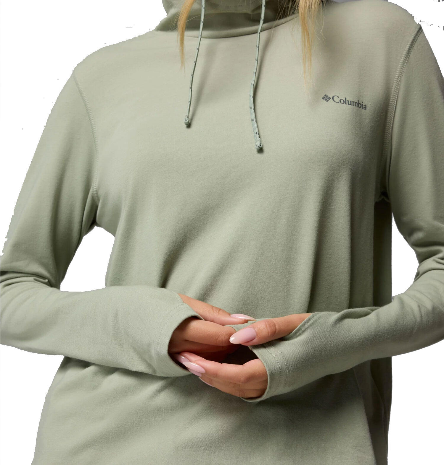 T Shirts Et Chemises Femme - COLUMBIA Sun Trek L/S Hooded W- Safari 4/6