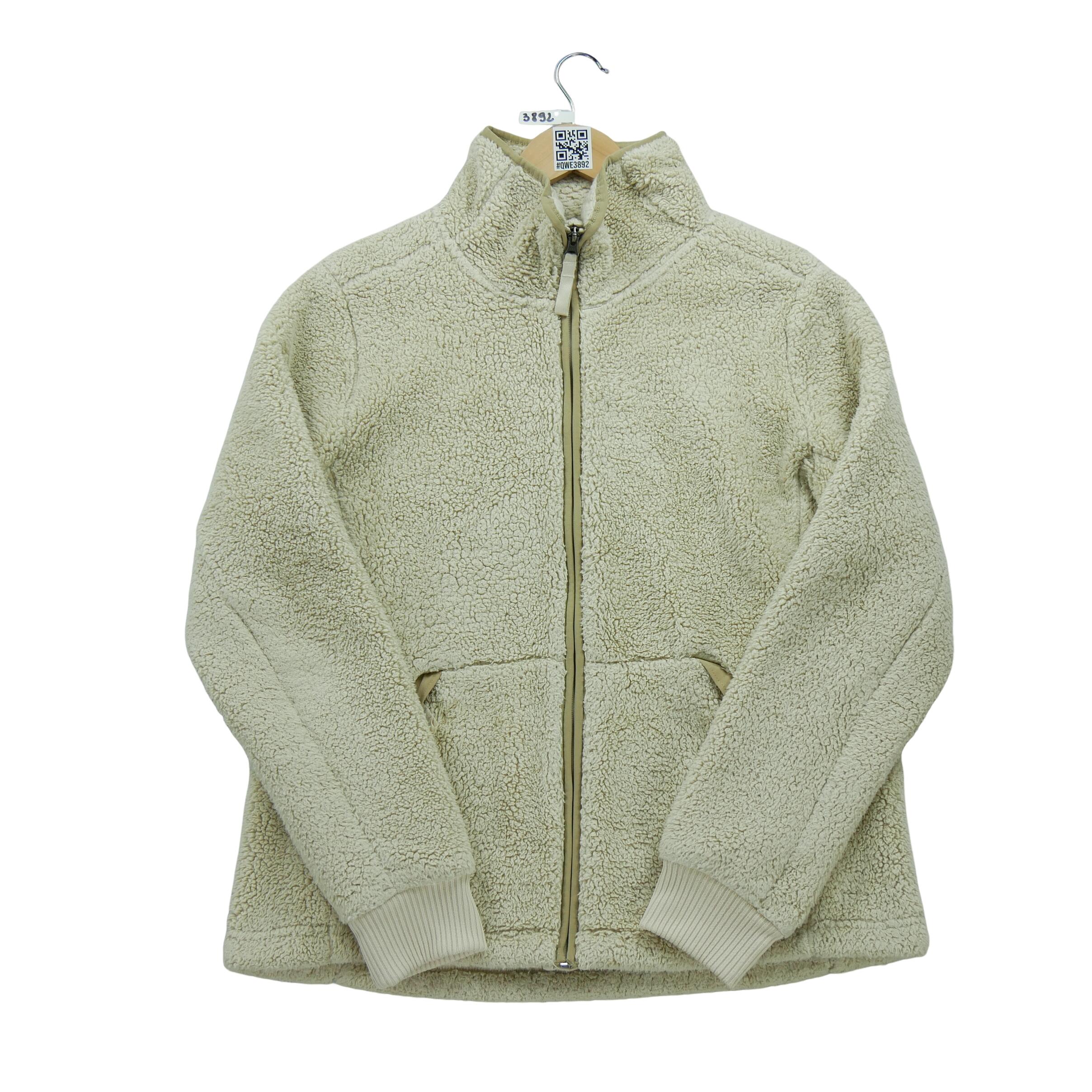 THE NORTH FACE Seconda Mano - Giacca in pile beige TNF Sherpa da donna - Stato eccellente