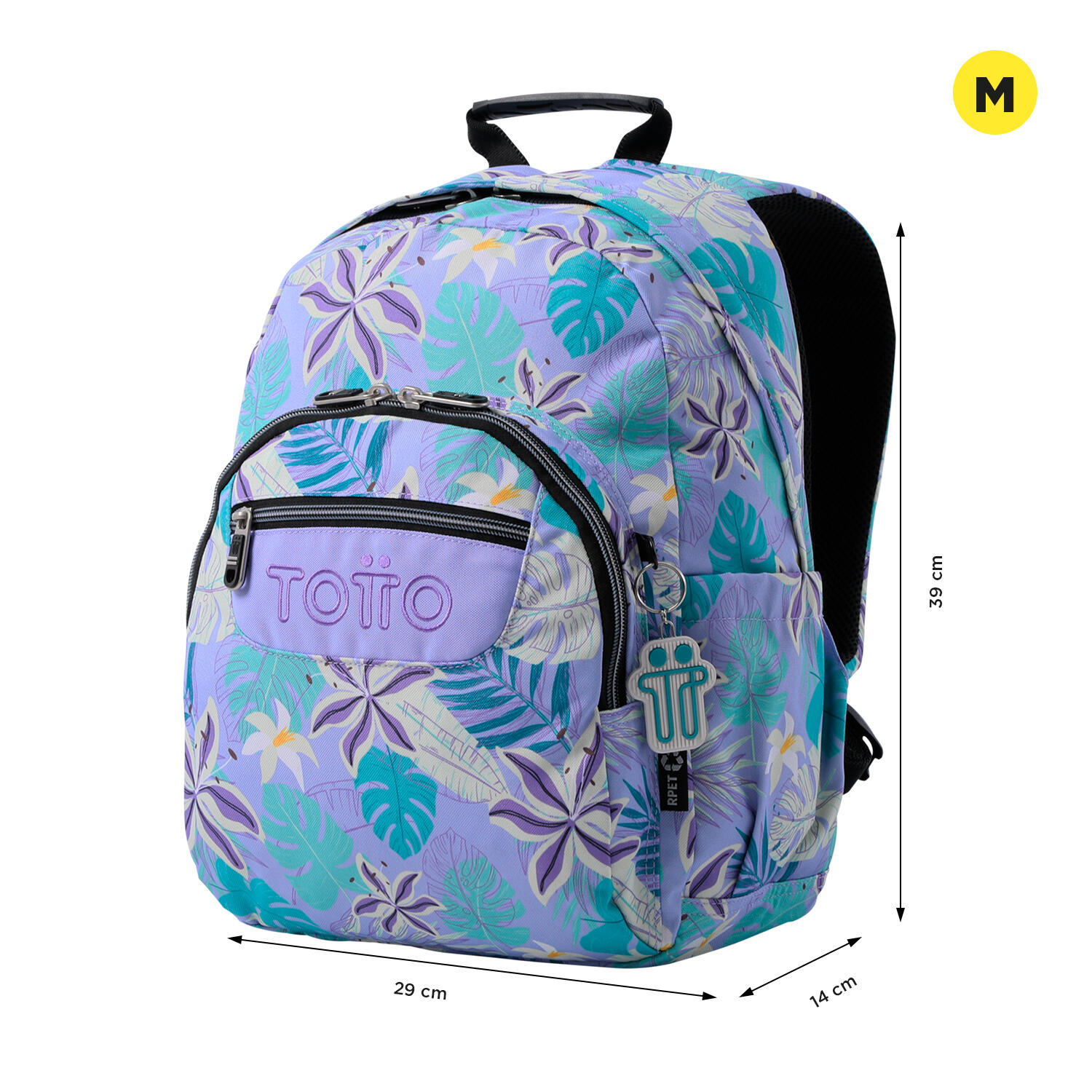 Totto  Mochila Gommas - Dragony Morado pequeño 2/5
