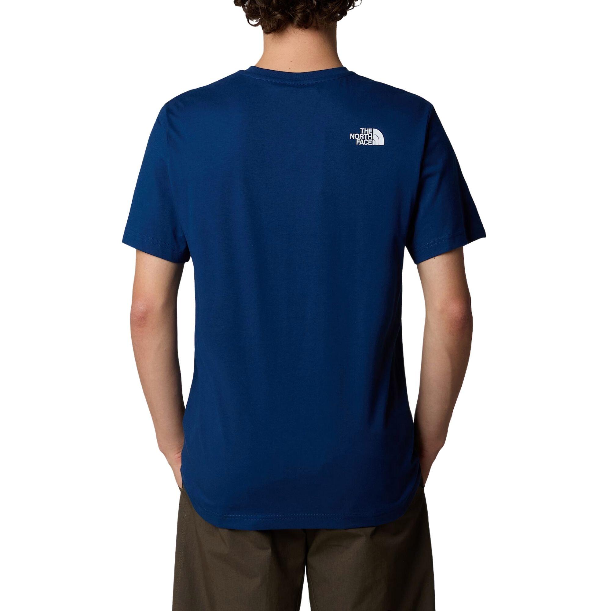 T-shirt Never Stop Exploring Blauw - NF0A87NSD1R 2/3