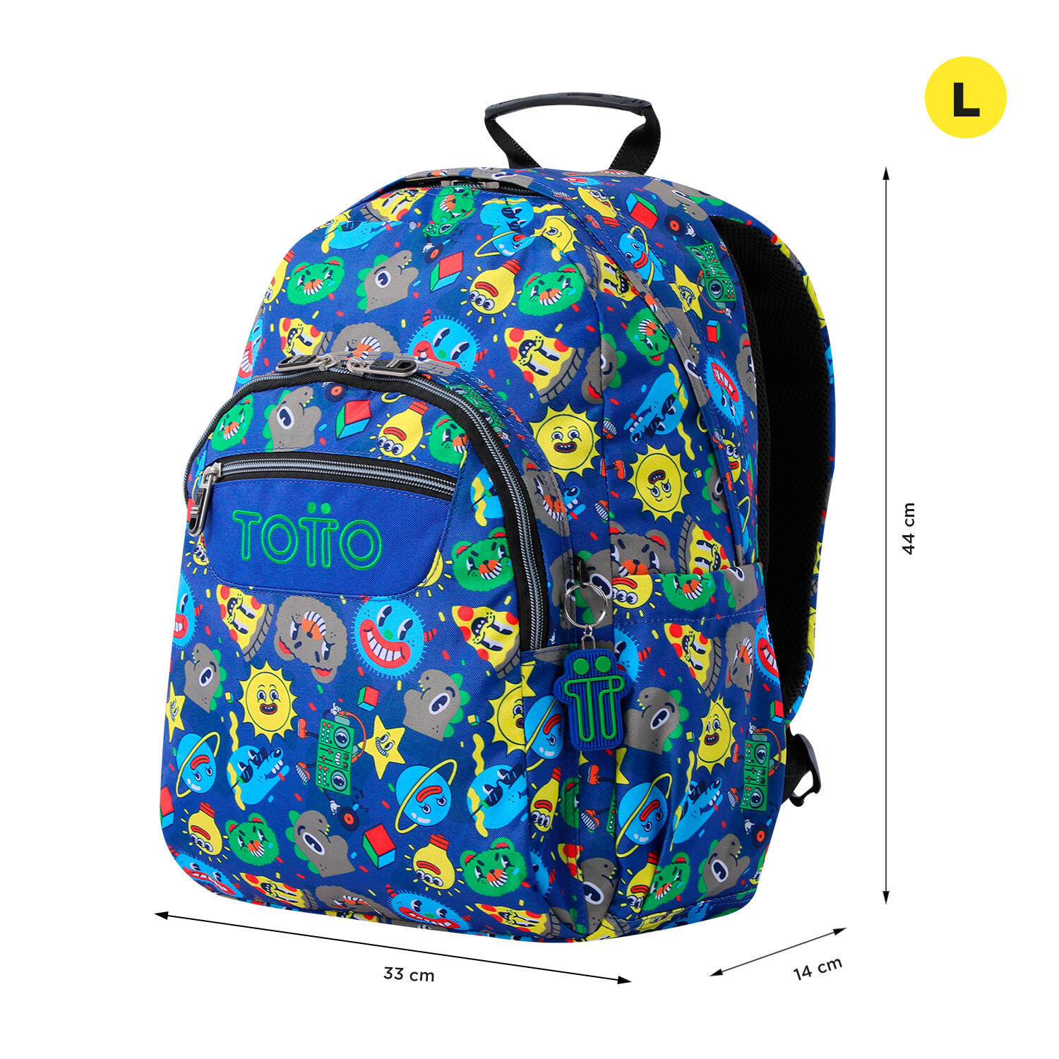 Totto Mochila escolar Acuareles Trello Poliéster reciclado 33 x 44 x 14 cm 2/5