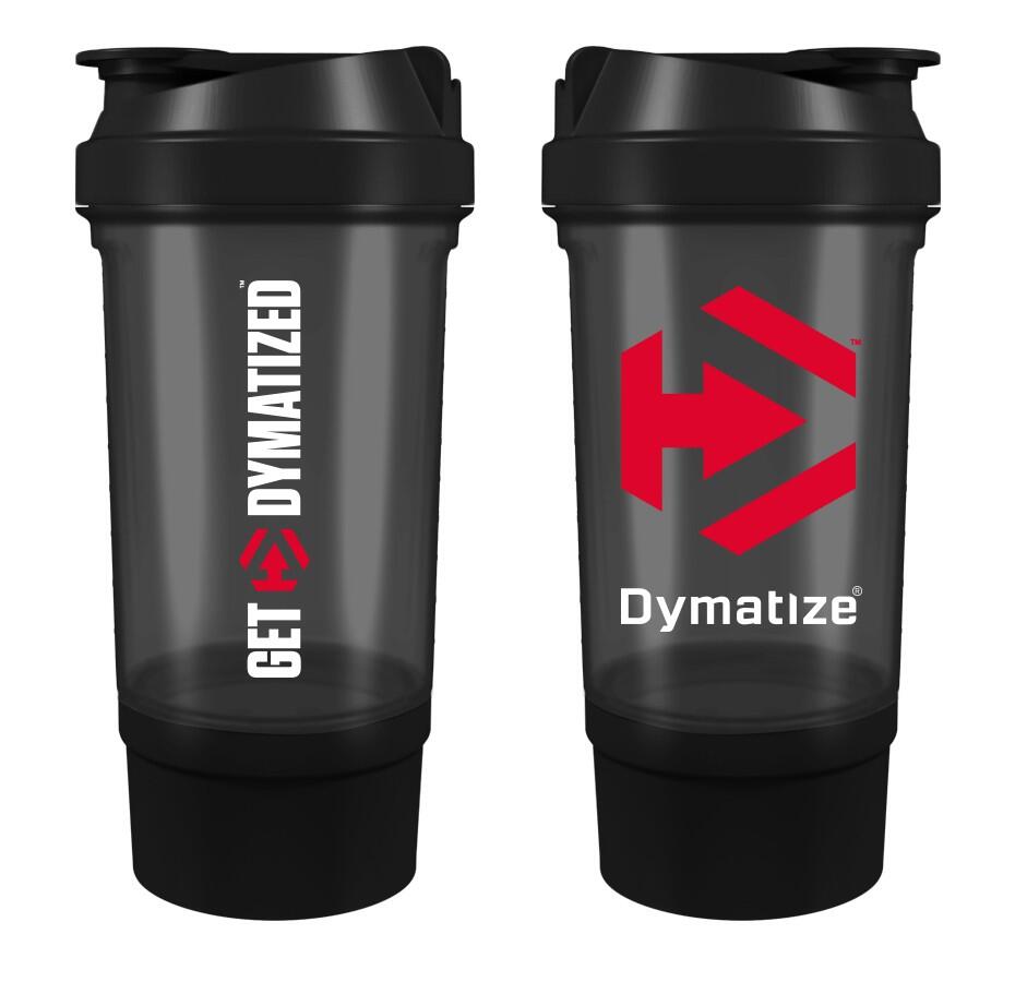 DYMATIZE Shaker Dymatize 500 ml nero, multi-scomparti, senza BPA