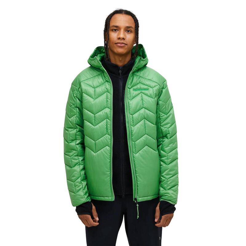 Kurtka Peak Performance męska Elevate Liner Hood zielona - S