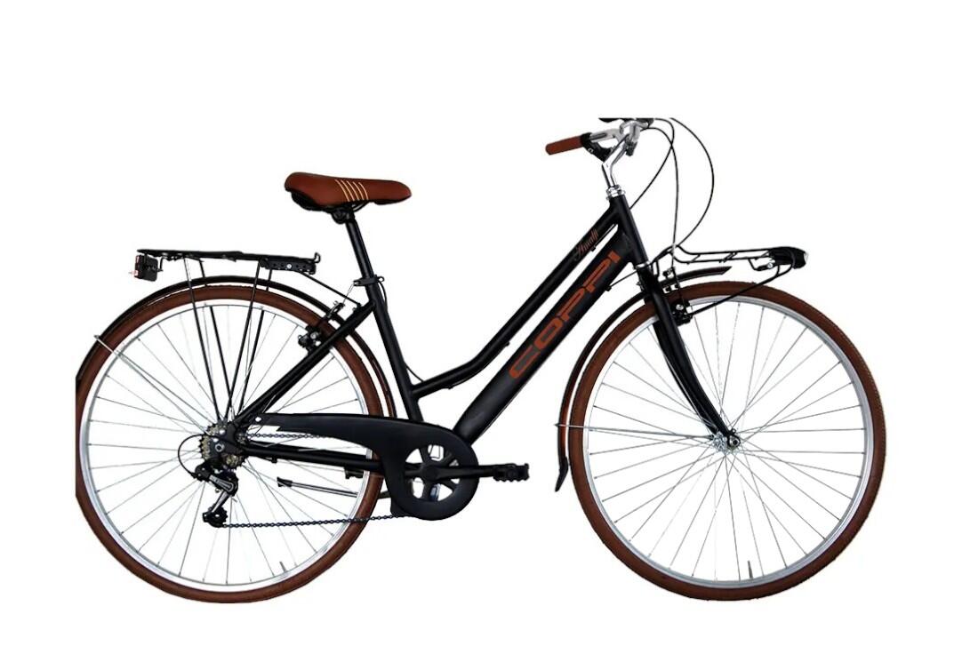 COPPI Bici Muscolare - Coppi Amalfi 28" Donna Nero