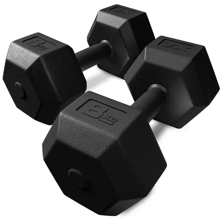 Комплект композитни дъмбели TX-008CD 2×8 кг