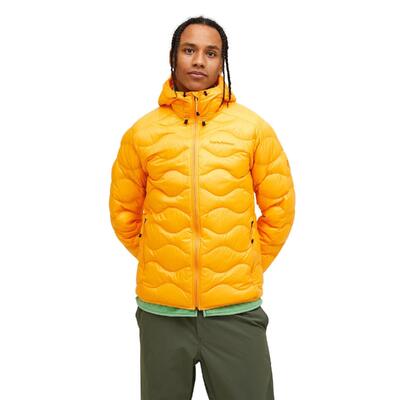 Kurtka Peak Performance puchowa męska Helium Down Hood Jacket pomarańczowa - XL