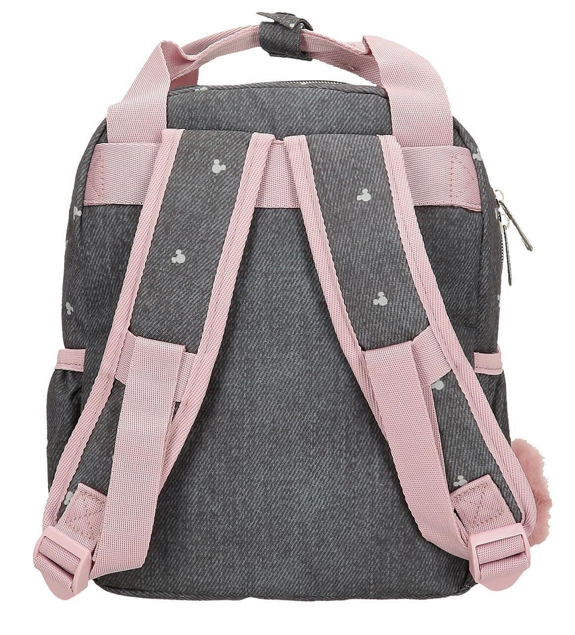 Sac à dos scolaire adaptable fille Disney Mickey Studs 28cm noir 2/6