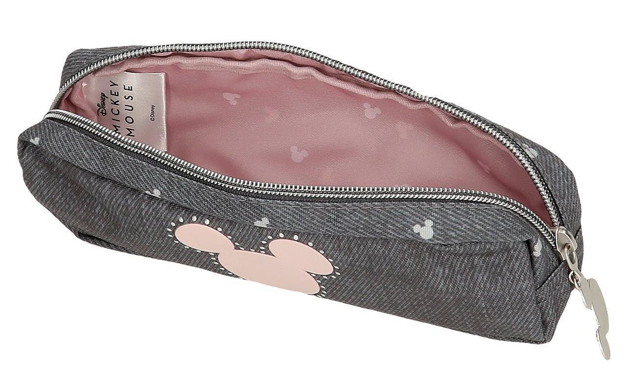 Estuche chica Disney Mickey studs 7cm negro 3/6