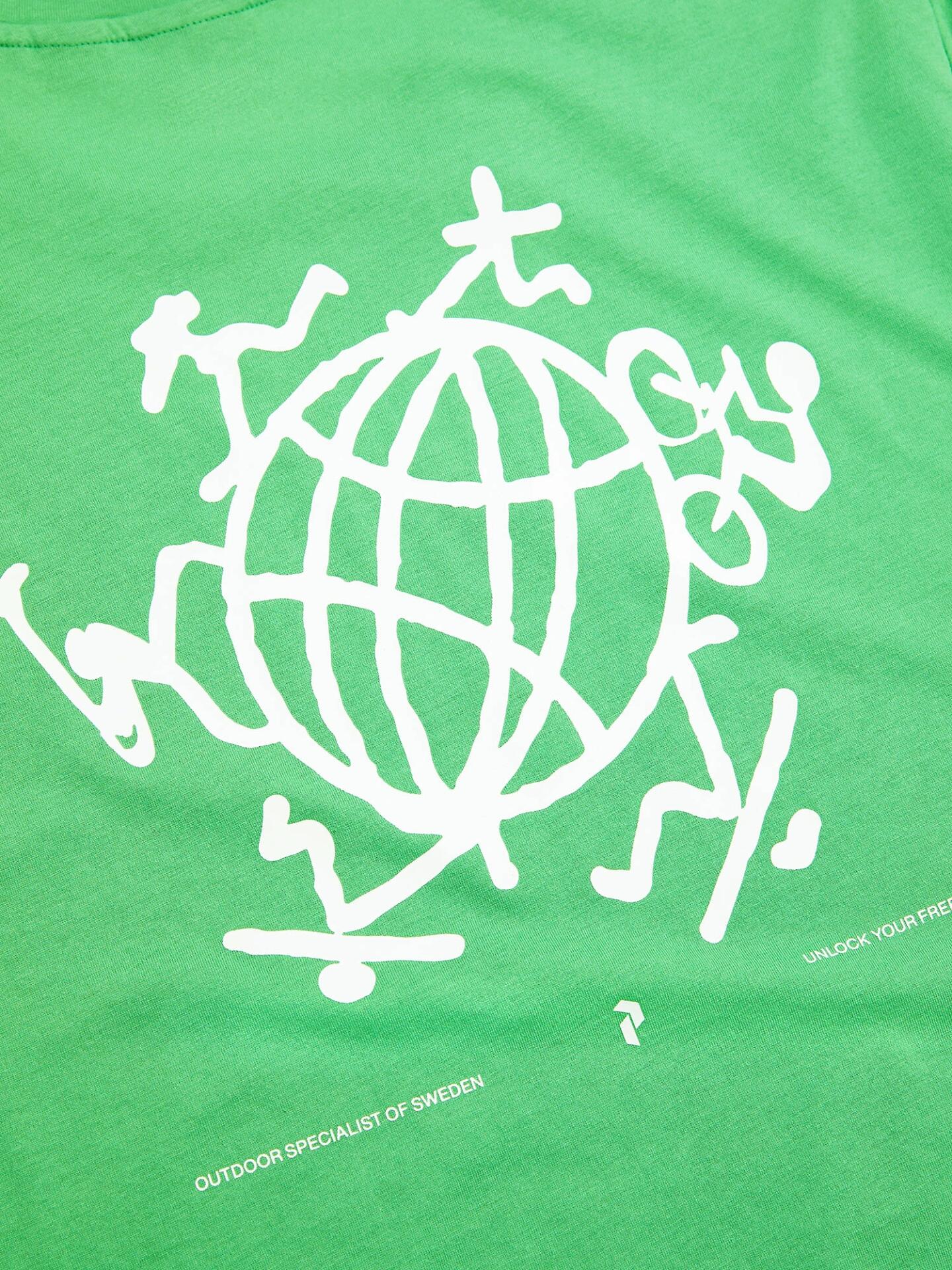 Koszulka Peak Performance męska Explore Graphic Tee zielona - S 6/6