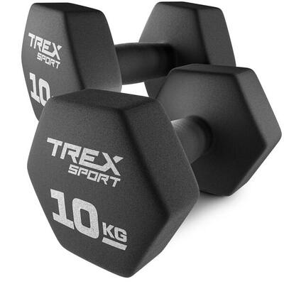 Kurzhanteln Set Gusseisen-Neopren Trex Sport TX-100VD 2×10 kg