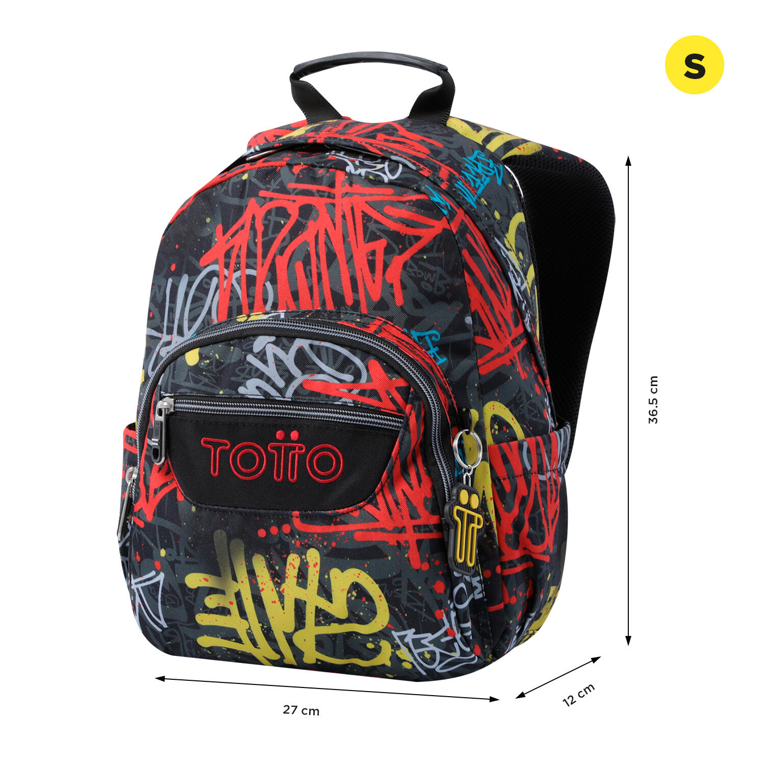 Totto Mochila escolar Tempera Grafil Poliéster reciclado 27 x 36.5 x 12 cm 2/5