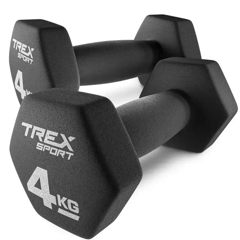 Комплект неопренови дъмбели TX-040VD 2×4 кг