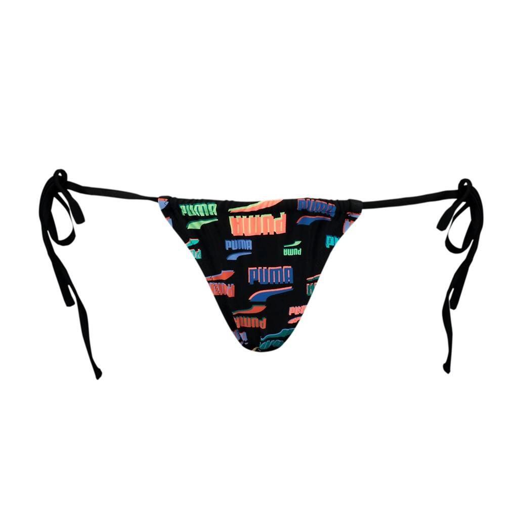 PUMA Swim Women Side Tie Tanga String 1P Ropa de bano Mujer Negro (938066-01) 1/3