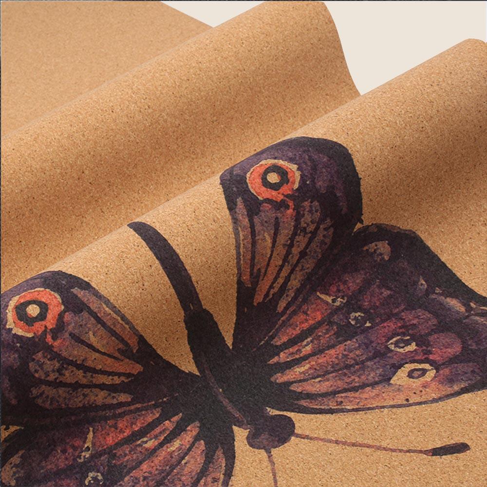 Tapis de yoga liège et caoutchouc 5mm + Sac de yoga en liège - 4 designs 2/7
