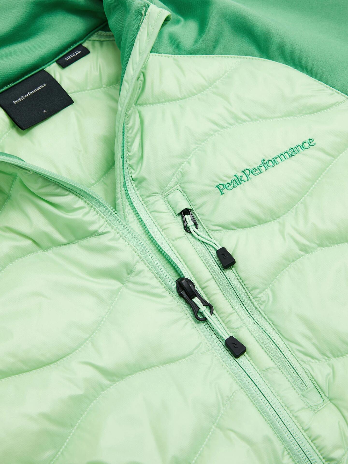 Kurtka Peak Performance puchowa damska Helium Down Hybrid Jacket zielona - L 6/6