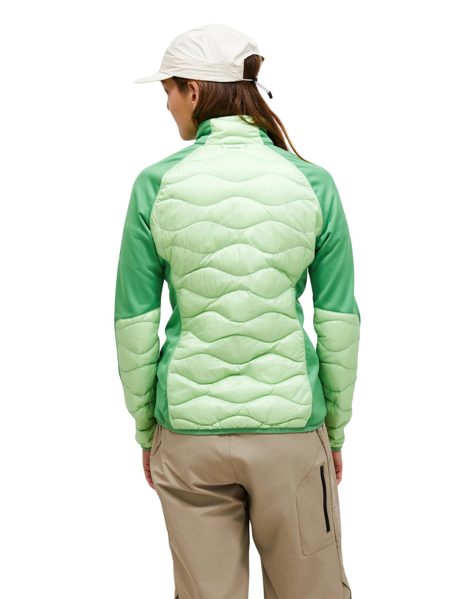 Kurtka Peak Performance puchowa damska Helium Down Hybrid Jacket zielona - L 2/6