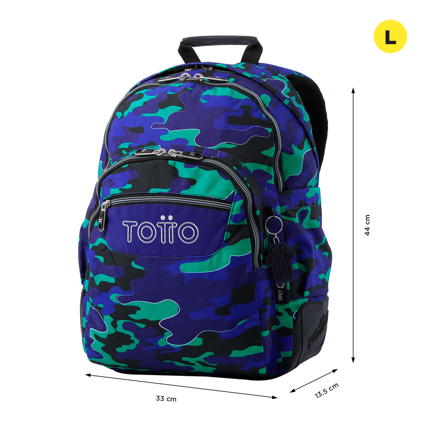 Totto Mochila escolar Rayol Seli Poliéster 33 x44 x13.5 cm 2/5