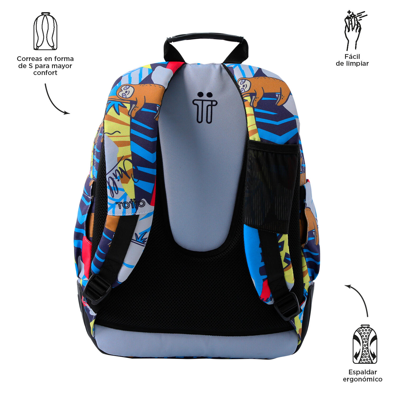 Totto Mochila escolar Rayol Lazel Poliéster 33 x44 x13.5 cm 3/5
